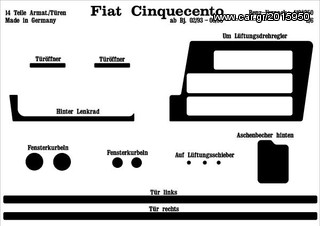 ΔΙΑΚΟΣΜHΤΙΚΕΣ ΕΠΕΝΔΥΣΕΙΣ "PREWOODEC" ΓΙΑ FIAT CINQUECENTO 02.93 > 06.98. ΠΡΟΣΦΟΡΑ -80%!!!!!!!!-thumb-1