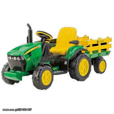 Ηλεκτροκίνητο Peg Perego Jonh Deere Ground Force 12V with Trailer