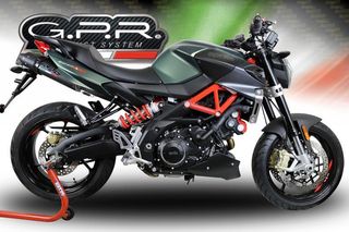 Gpr Εξατμίσεις Διπλά Τελικά Furore Black Evo4 Aprilia SHIVER 900 2017 -2020 Euro4