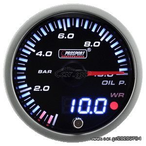 PROSPORT JDM 60MM ΠΙΕΣΗ ΛΑΔΙΟΥ/ OIL PRESSURE GAUGE (BAR)
