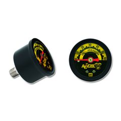 Accel Oil Pressure Gauge Black - Liquid Filled - 0-60 PSI