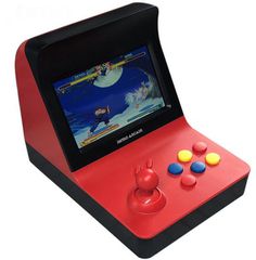 RETRO ARCADE Game Console ΣΕ ΚΟΚΚΙΝΟ-ΜΑΥΡΟ ΧΡΩΜΑ 64bit 3000+ Classic Games 4.3" Lcd Family AV Output TV Video Game Player (OEM)
