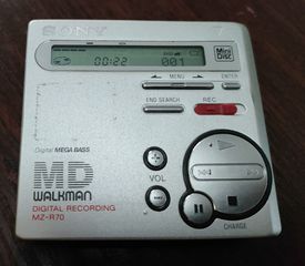MD MINI DISC PLAYER PORTABLE SONY MZ-R70 - playback only