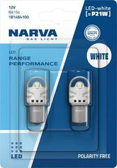 Led Narva BA15s P21W Range Performance 12V ΛΕΥΚΟ Κωδικός 181484100...SoundStreet...