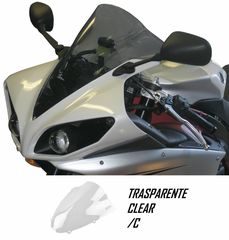 ΛΥΡΗΣ FABBRI ΖΕΛΑΤΙΝΑ ΔΙΑΦΑΝΗ ΔΙΠΛΟΚΟΥΡΜΠΑΡΙΣΤΗ DOUBLE BUBBLE 180mm ΓΙΑ YAMAHA YZF R1 2009-2014, Y092-C