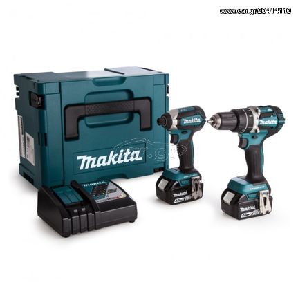 MAKITA DLX2180MJ ΚΡΟΥΣΤΙΚΟ ΔΡΑΠΑΝ/ΒΙΔΟ DHP484 ΠΑΛΜΙΚΟ ΚΑΤΣΑΒΙΔΙ DTD153 BRUSHLESS ΣΕΤ (2X4.0AH)