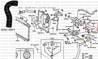 ΚΟΛΑΡΑ ΑΝΤΛΙΑΣ ΝΕΡΟΥ TOYOTA COROLLA EE90 EE100 STARLET EP81,91