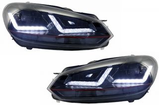 Osram Xenon Upgrade Headlights LEDriving Volkswagen Golf 6 VI (2008-2012) Red GTI LED Dynamic Sequential Turning Lights www eautoshop gr