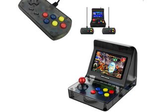 RETRO ARCADE Game Console 64bit ΣΕ ΓΚΡΙ-ΔΙΑΦΑΝΕΣ ΧΡΩΜΑ 3000+ Classic Games 4.3" Lcd Family AV Output TV Video Game Player (OEM)
