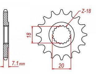 ΓΡΑΝΑΖΙ ΚΙΝΗΣ RM125 427 13Δ