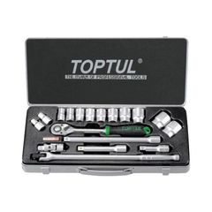 TOPTUL Καρυδάκια σε μεταλλική κασετίνα 1/2″ 18τμx (GCAD1802)