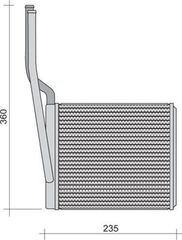 Ψυγείο Καλοριφέρ FORD FOCUS ( DFW ) Sedan / 4dr 2002 - 2004 ( MK1B ) 1.4 16V  ( FXDA,FXDB,FXDC,FXDD  ) (75 hp ) Βενζίνη #014706500