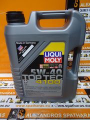 ΣΥΝΘΕΤΙΚΟ 100% ΛΙΠΑΝΤΙΚΟ ΚΙΝΗΤΗΡΑ Top Tec 4100 5w-40 LIQUI MOLY LM9511 LM8975 (5LT)