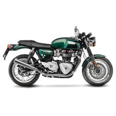 Leovince Εξατμίσεις Διπλά Τελικά Classic S.Steel Triumph Thruxton 1200 2016 - 2018