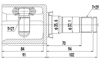 Μπιλιοφόροι (29Χ27) Ford: Ranger (11-) (εσωτ. αρ)