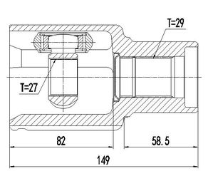 Μπιλιοφόροι (29Χ27) Ford: Ranger (11-) (εσωτ. δεξ)