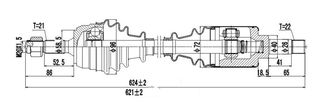 Ημιαξόνια αρ. (21Χ22) (303343) Citroen: Saxo Peugeot: 106