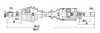Ημιαξόνια δεξ. (21Χ22) (303344) Citroen: Saxo Peugeot: 106