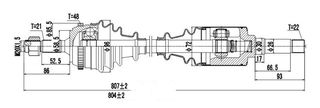 Ημιαξόνια αρ. (21Χ22) (303345) Citroen: Saxo Peugeot: 106