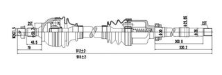 Ημιαξόνια δεξ. (25Χ22) (303575) Citroen: C4 Peugeot: 307