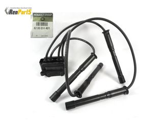 ΠΟΛΛΑΠΛΑΣΙΑΣΤΗΣ ΜΕ ΚΑΛΩΔΙΑ IGNITION COIL PLUG LEADS RENAULT D4F ΓΝΗΣΙΟ ΑΝΤΑΛΛΑΚΤΙΚΟ