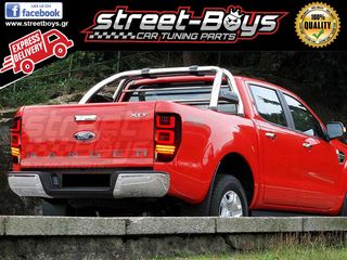 100% LED ΠΙΣΩ ΦΑΝΑΡΙΑ ΔΥΝΑΜΙΚΗΣ ΑΚΟΛΟΥΘΙΑΣ ΓΙΑ Ford Ranger PX T6 T7 MK1 MK2 WildTrak XL (2011-2019) |   StreetBoys - Car Tuning Shop