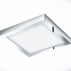 Φωτιστικό μπάνιου LED 22W θερμό φως,τετράγωνο, ασημί, FUEVA1 96059
