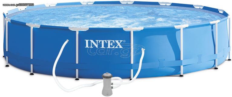 Intex Στρογγυλή Πισινα  Metal Frame 28242 - 457x122cm / IN-(28242)