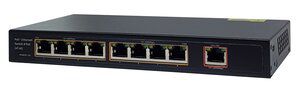 FOLKSAFE PoE Ethernet Switch FS-S1008EP-E, 8 Ports 10/100Mbps