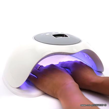 Επαγγελματικό Φουρνάκι Νυχιών 72W για δύο χέρια με Ψηφιακή Ένδειξη Χρόνου UV LED Lamp 2 in 1