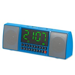 Multimedia Ασύρματο Ηχείο Bluetooth με Ρολόι Ξυπνητήρι, USB,SD,FM & Hands-Free