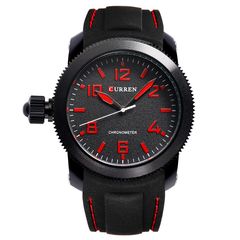 Ανδρικό Ρολόι CURREN M8173 Black & Red