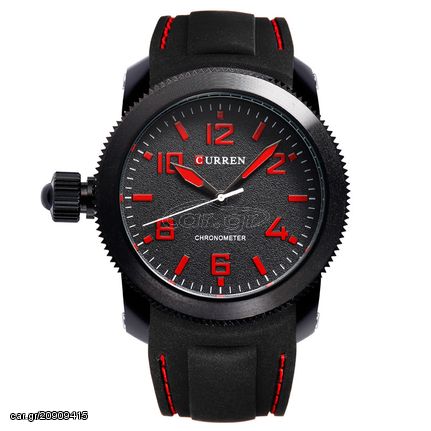 Ανδρικό Ρολόι CURREN M8173 Black & Red