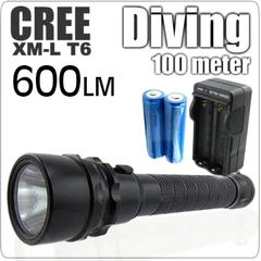 Καταδυτικός Φακός ValueLight με Διπλά O-Rings υπέρ - υψηλής φωτεινότητας CREE LED XM-L T6 - 600 Lumen - 100m Waterproof