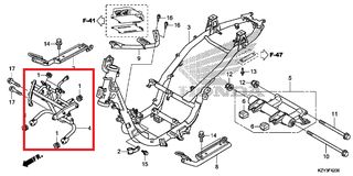 ΒΑΣΗ ΣΤΗΡΙΞΗΣ FAIRING & ΟΡΓΑΝΩΝ HONDA PCX125 / PCX150 ('12-'14) www.HondaBikes.gr