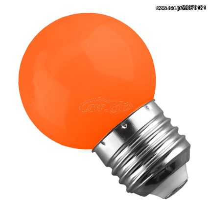 Λάμπα LED E27 G45 Mini Γλόμπος 2W 230V 260° Πορτοκαλί Light GloboStar 64008 - 64008