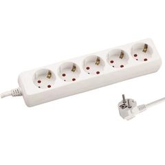 Eurolamp Πολυπριζο 5 Θεσεων Με Καλωδιο 3X1,5Mm 5M Με Προστασια Επαφων - 147-62242