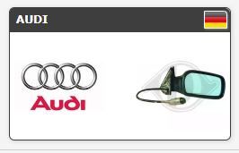 Καθρεφτής - Κρύσταλλο Audi A3 1996 - 2017, Audi A2 2000 - 2006, Audi A1 2011 - 2017 exartimata