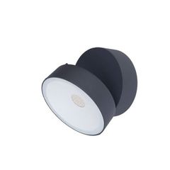 Lutec Trumpet Γκρί Απλίκα LED 16W Με Κινούμενη Κεφαλή IP54