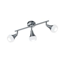 Φωτιστικό Οροφής 3Φ Σε Νίκελ Ματ Χρώμα Trio Lighting Trumpet 803100307 - Ασημί