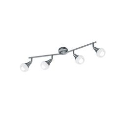 Φωτιστικό Οροφής 4Φ Σε Νίκελ Ματ Χρώμα Trio Lighting Trumpet 803100407 - Ασημί