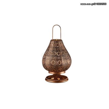 Vintage Πορτατίφ 1Φ Σε Αντικέ Χάλκινο Χρώμα Trio Lighting Jasmin 503700162 - Μαύρο