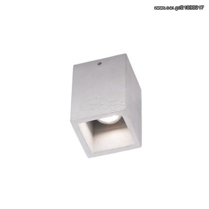 Trio Lighting Cube Φωτιστικό Οροφής 1Φ Από Τσιμέντο 606600178 - Μαύρο