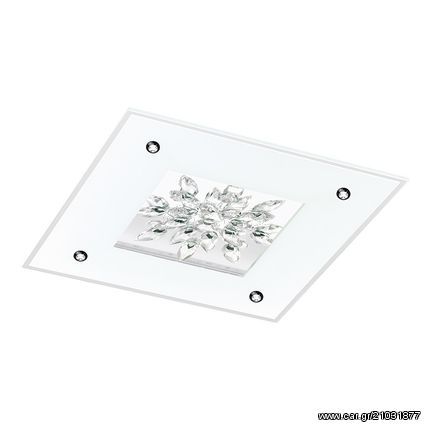 Φωτιστικό Οροφής LED 4x6W Σε Λευκό Χρώμα Eglo Benalua 1 97498 - Γκρί