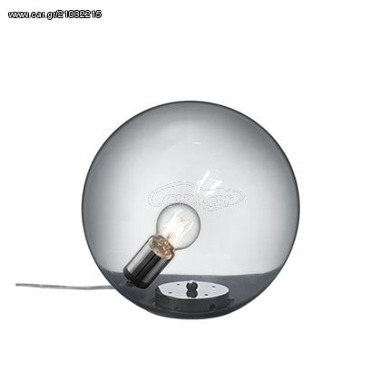 Trio Lighting Midas Πορτατίφ 1Φ Σε Χρώμιο 501600106 - Μαύρο