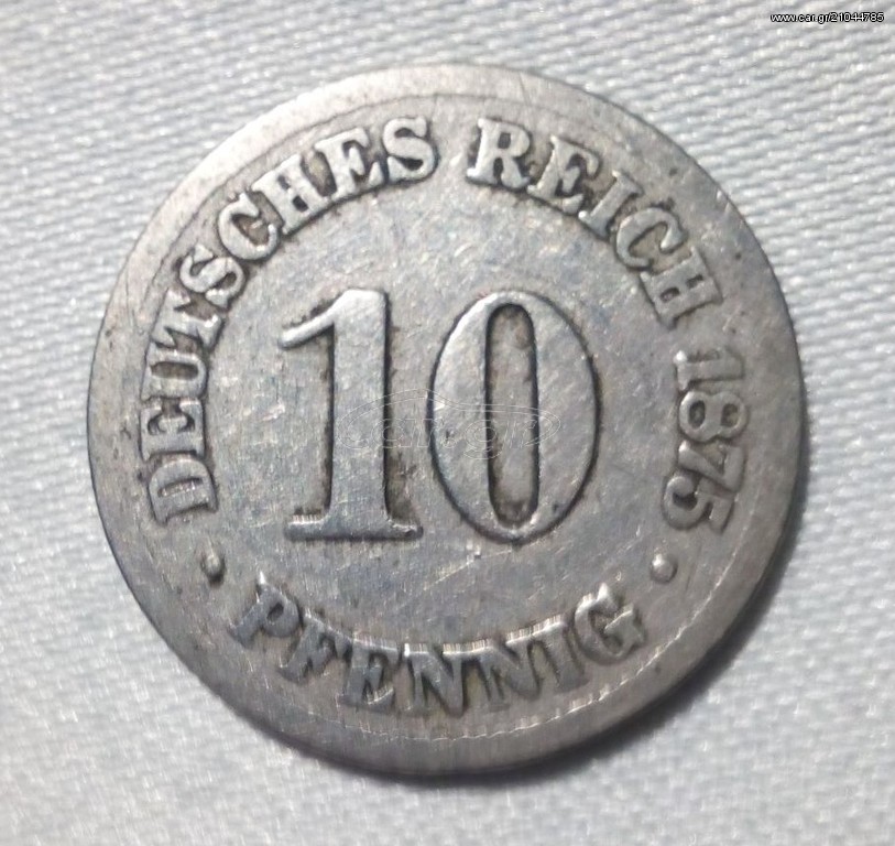 10 pfenning  1875