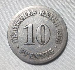 10 pfenning  1875