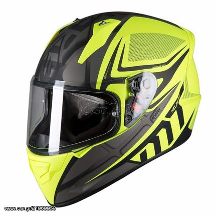 ΚΡΑΝΟΣ FULL FACE STINGER ACERO MATT FLUO YELLOW| MT