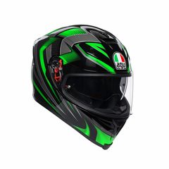 ΚΡΑΝΟΣ FULL FACE K5 S HURRICANE 2.0 BLACK / GREEN ΜΕ PINLOCK | AGV