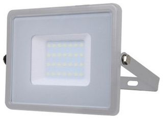 V-TAC LED Προβολέας SAMSUNG CHIP SMD 30W Σώμα Γκρι Ψυχρό Λευκό Α++ 5 Χρόνια Εγγύηση